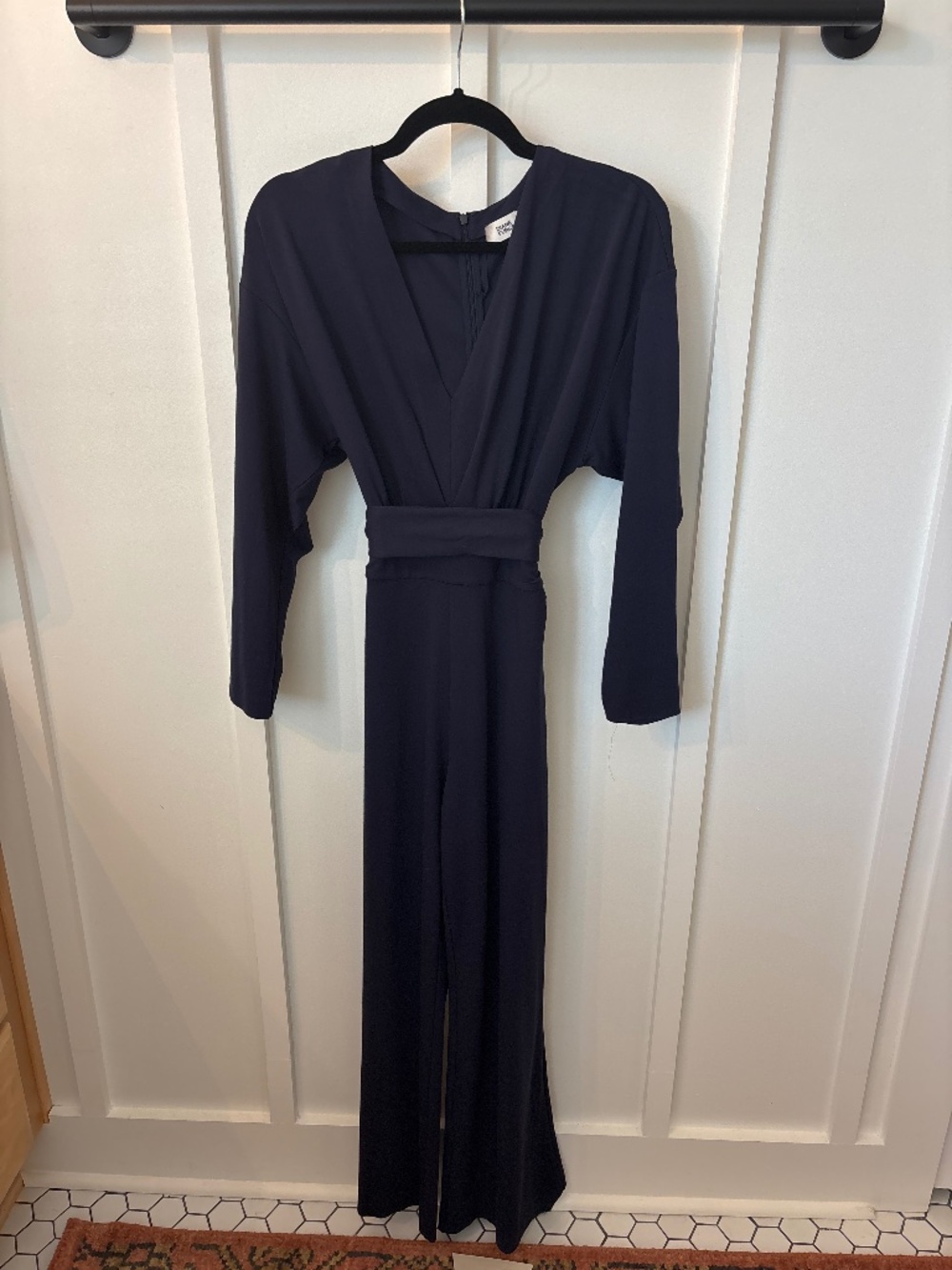 DVF Navy Jumpsuit
